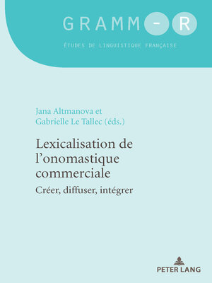 cover image of Lexicalisation de l'onomastique commerciale